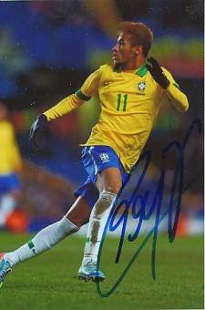 Neymar  Brasilien   Fußball Autogramm Foto original signiert 