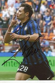 Mauro Zarate  Inter Mailand   Fußball Autogramm Foto original signiert 