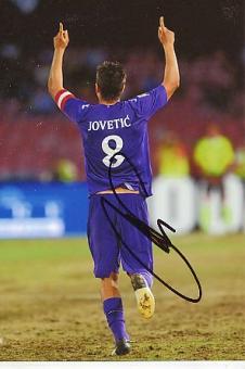 Stefan Jovetic  AC Florenz  Fußball Autogramm Foto original signiert 