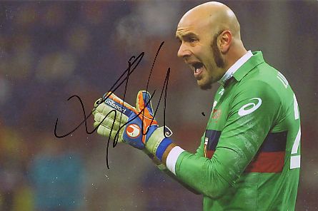 Cristiano Lupatelli  AC Florenz  Fußball Autogramm Foto original signiert 