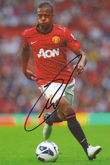 Patrice Evra  Machester United  Fußball Autogramm Foto original signiert 