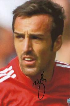 Jose Enrique  FC Liverpool   Fußball Autogramm Foto original signiert 