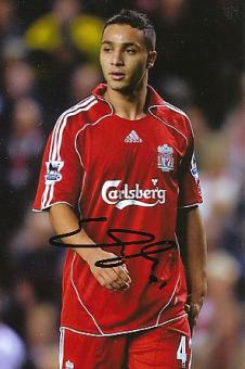 Nabil El Zhar  FC Liverpool  Fußball Autogramm Foto original signiert 