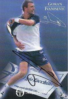 Goran Ivanisevic  Kroatien  Tennis  Autogrammkarte  original signiert 
