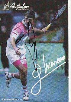 Goran Ivanisevic  Kroatien  Tennis  Autogrammkarte  original signiert 