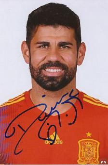 Diego Costa   Spanien  Fußball Autogramm Foto original signiert 