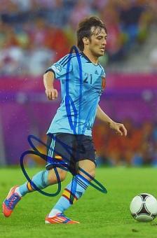 David Silva   Spanien  Fußball Autogramm Foto original signiert 