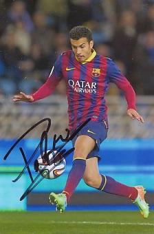 Pedro Rodriguez  FC Barcelona  Fußball Autogramm Foto original signiert 