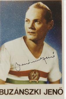Jenö Buzanszki † 2015 Ungarn WM 1954  Fußball Autogramm Foto original signiert 