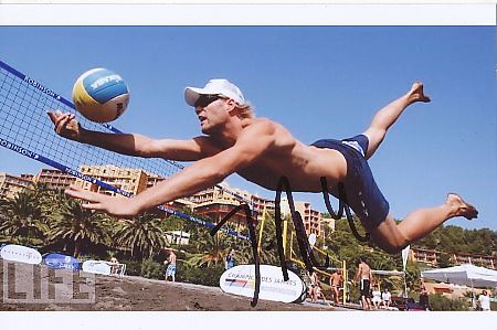 Julius Brinck   Beach Volleyball Autogramm Foto original signiert 