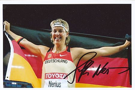 Steffi Nerius  Leichtathletik  Autogramm Foto original signiert 