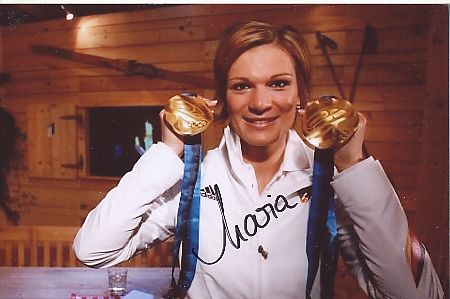 Maria Riesch  Ski Alpin Autogramm Foto original signiert 