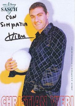 Christian Vieri  Italien  Fußball Autogrammkarte  original signiert 