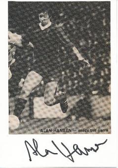 Alan Hansen  FC Liverpool  Fußball Autogramm Karte original signiert 