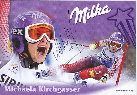 Michaela Kirchgasser  Österreich  Ski Alpin  Autogrammkarte original signiert 