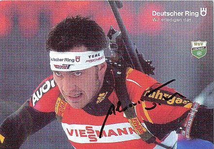 Alexander Wolf   Biathlon  Autogrammkarte original signiert 