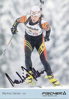 Martina Zellner  Biathlon  Autogrammkarte original signiert 