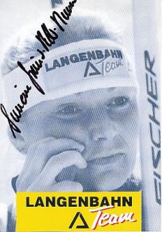 Simone Greiner Petter Memm  Biathlon  Autogrammkarte original signiert 