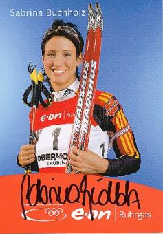Sabrina Buchholz  Biathlon  Autogrammkarte original signiert 