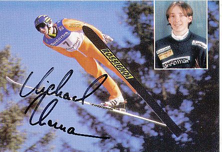 Michael Uhrmann  Skispringen  Autogrammkarte original signiert 