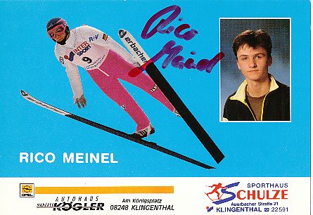 Rico Meinel   Skispringen  Autogrammkarte original signiert 