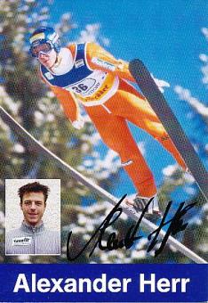 Alexander Herr  Skispringen  Autogrammkarte original signiert 