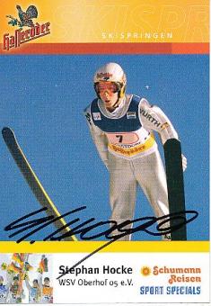Stephan Hocke  Skispringen  Autogrammkarte original signiert 