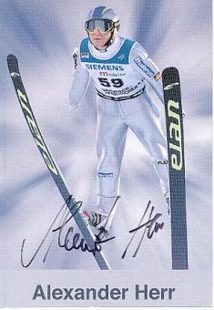Alexander Herr  Skispringen  Autogrammkarte original signiert 
