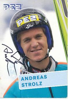 Alexander Strolz  Skispringen  Autogrammkarte original signiert 