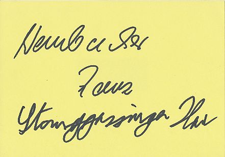 Stangassinger & Wembacher  Rodeln Autogramm Karte original signiert 
