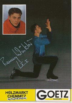 Ronny Winkler  Eiskunstlauf  Autogrammkarte original signiert 