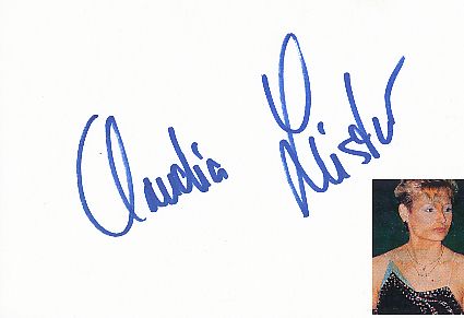 Claudia Leistner  Eiskunstlauf  Autogramm Karte original signiert 