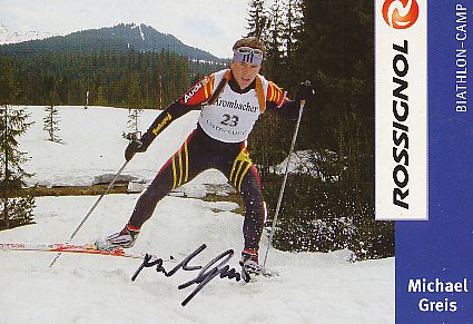 Michael Greis   Biathlon  Autogrammkarte original signiert 