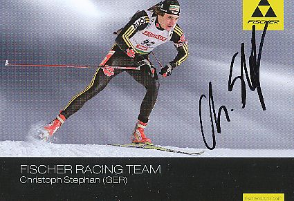 Christoph Stephan  Biathlon  Autogrammkarte original signiert 