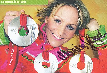 Martina Glagow  Biathlon  Autogrammkarte original signiert 