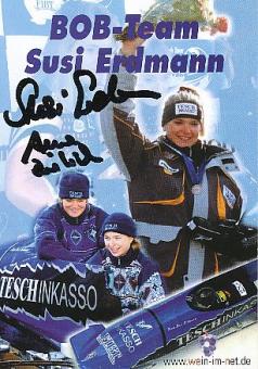 Susi Erdmann & Anne Dietrich  Bob  Autogrammkarte  original signiert 