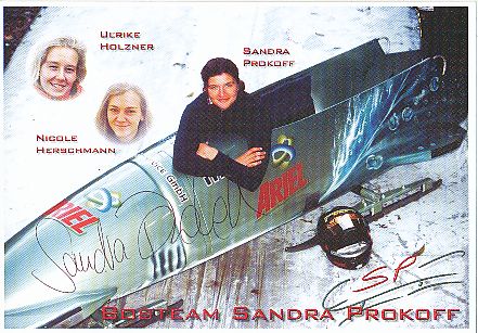 Sandra Prokoff   Bob  Autogrammkarte  original signiert 