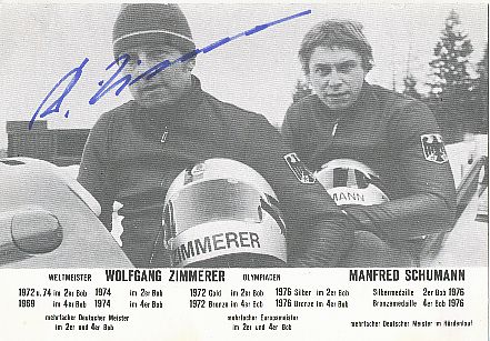 Wolfgang Zimmerer   Bob  Autogrammkarte  original signiert 