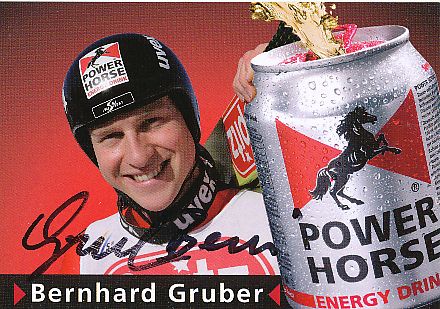 Bernhard Gruber   Nordische Ski Kombination Autogrammkarte  original signiert 