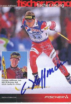 Christian Hoffmann  AUT  Ski Langlauf  Autogrammkarte original signiert 