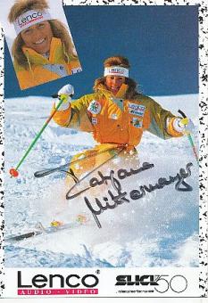 Tatjana Mittermayer  Ski Freestyle  Alpin Autogrammkarte original signiert 