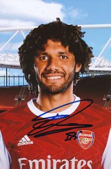 Mohamed Elneny  FC Arsenal London  Fußball Autogramm  Foto original signiert 