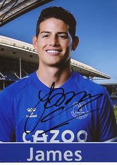 James Rodriguez  FC Everton  Fußball Autogramm  Foto original signiert 