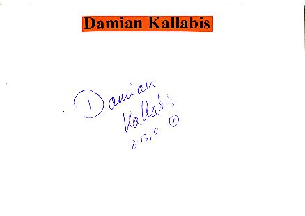 Damian Kallabis  Leichtathletik  Karte signiert 