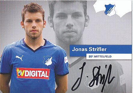 Jonas Strifler   2009/2010  TSG 1899 Hoffenheim  Fußball  Autogrammkarte original signiert 