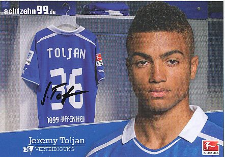 Jeremy Toljan   2013/2014  TSG 1899 Hoffenheim  Fußball  Autogrammkarte original signiert 