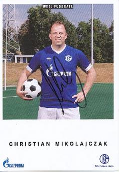 Christian Mikolajczak  FC Schalke 04  Fußball  Autogrammkarte original signiert 