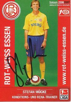 Stefan Mücke  2006/2007  Rot Weiß Essen  Fußball  Autogrammkarte original signiert 