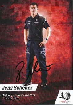 Jens Scheuer  2017/2018  SC Freiburg Frauen  Fußball  Autogrammkarte original signiert 
