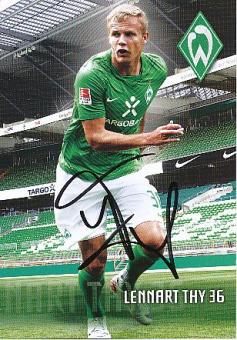 Lennart Thy  2011/2012  SV Werder Bremen  Fußball  Autogrammkarte original signiert 
